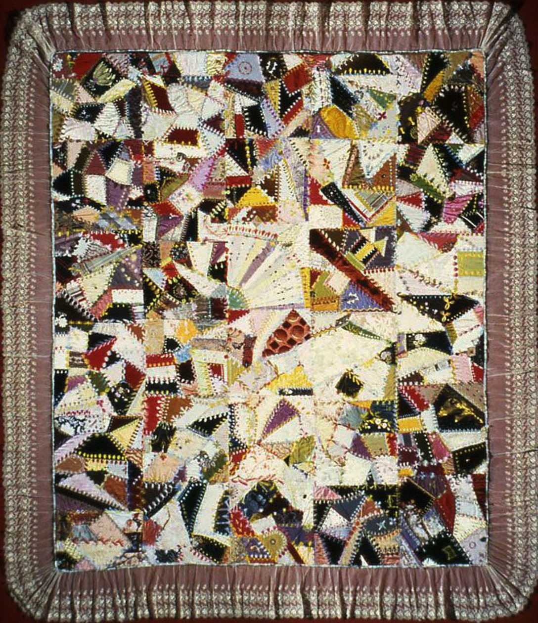 Bedcover (Crazy Quilt) by Unknown artist