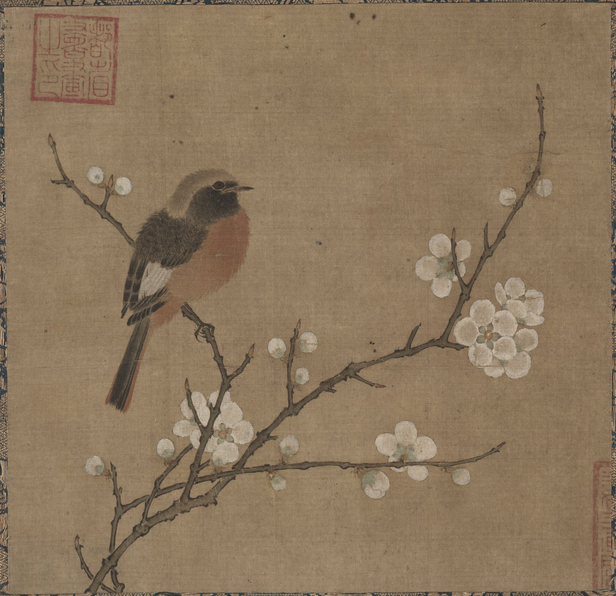 Bird on a Flowering Branch by Unknown artist