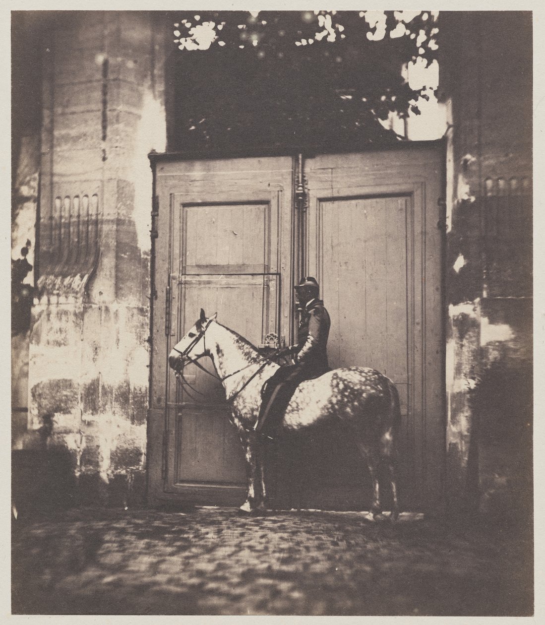 Black Horseman in Front of a Doorway by Unknown artist