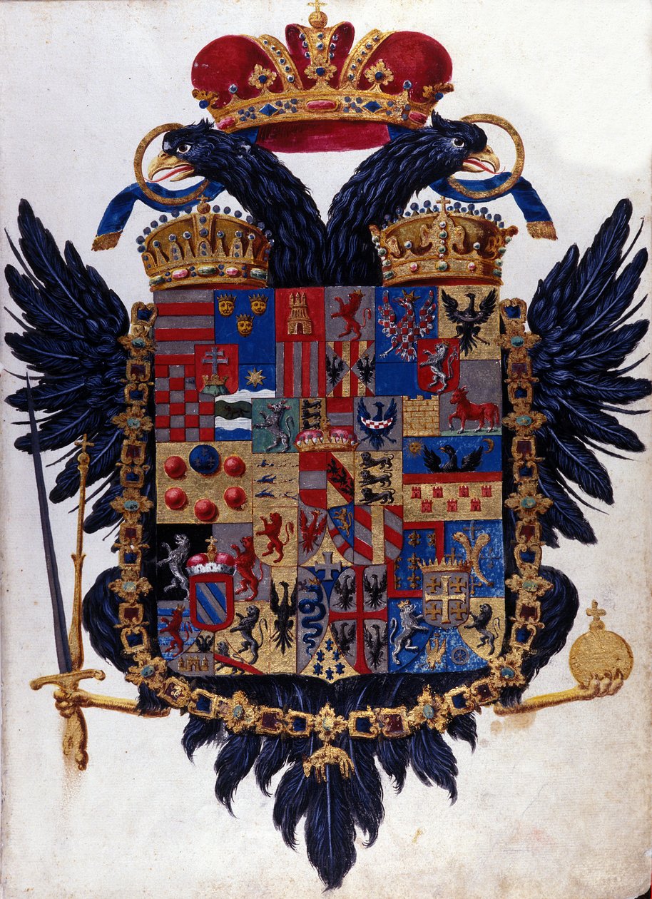 Blazon of the Austro-Hungarian Empire (Austria Hungary). 19th century by Unknown artist