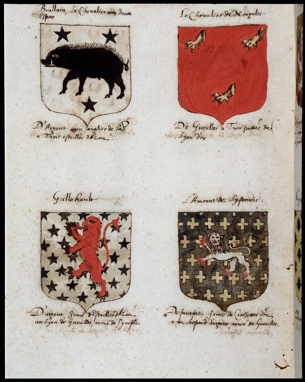 Blazons of Knights of the Round Table by Unknown artist