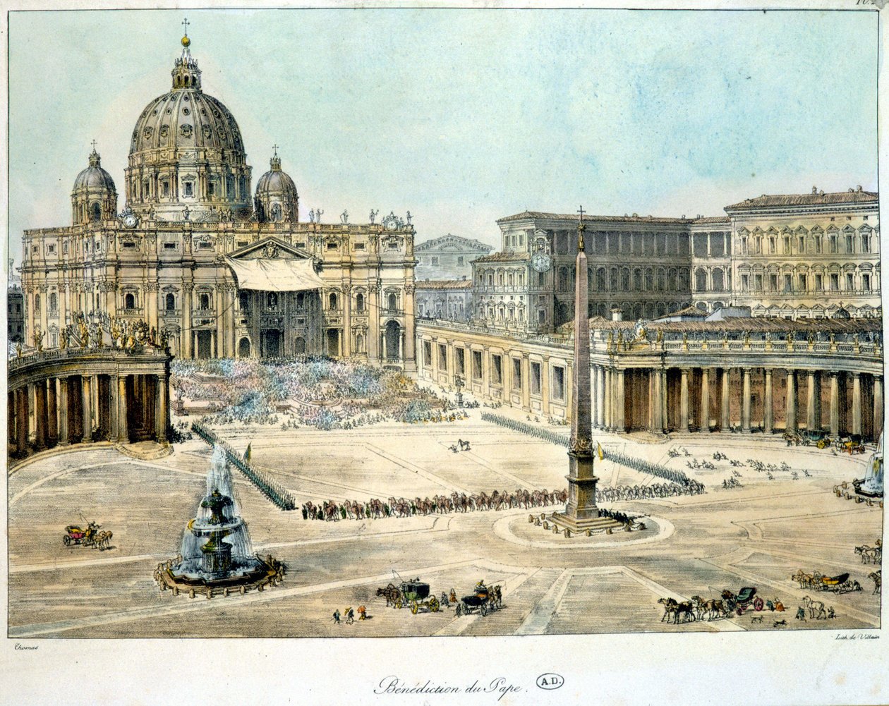 Blessing of the Pope from St. Peter of Rome, c. 1820 by Unknown artist