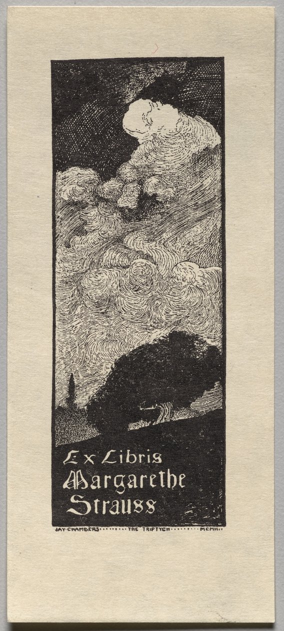 Bookplate: Margarethe Strauss by Unknown artist