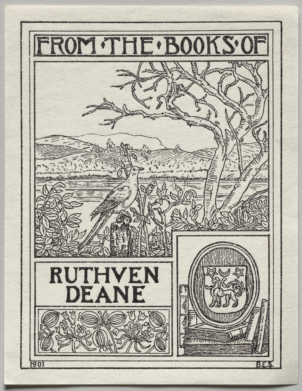 Bookplate: Ruthven Deane by Unknown artist