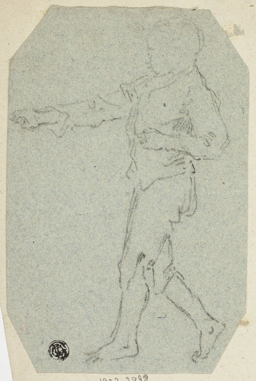 Boy Walking in Profile by Unknown artist