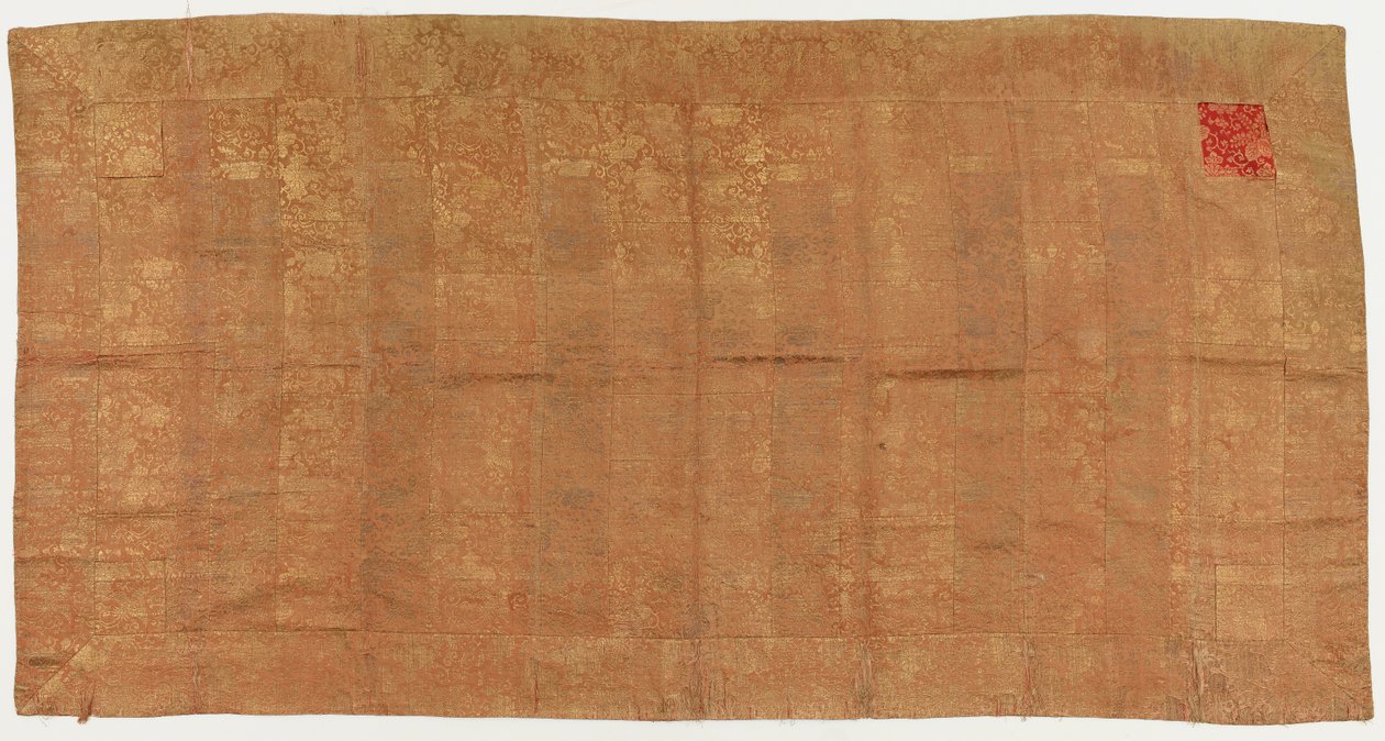 Brocade, silk. A Buddhist monk