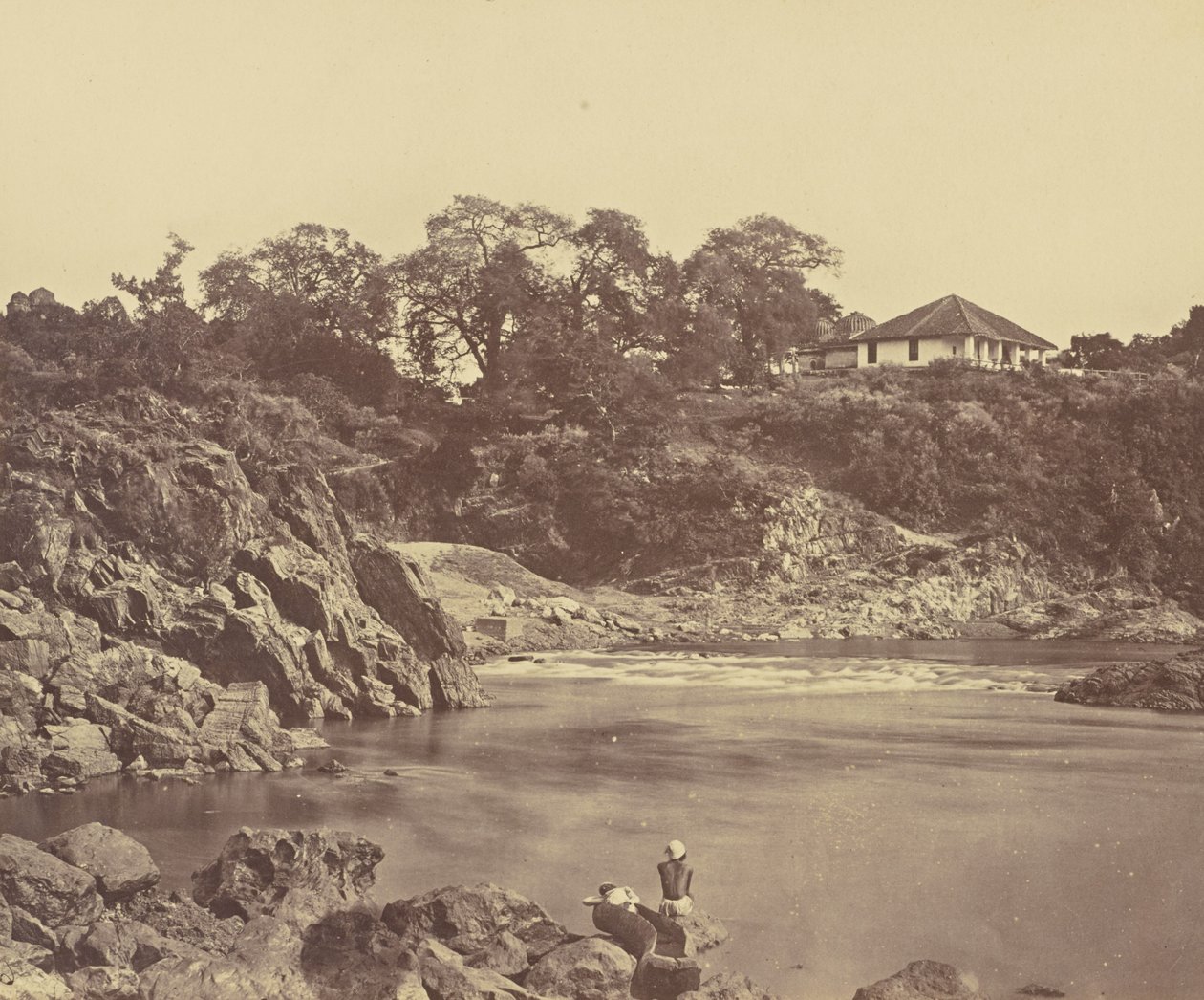 Bungalow at Marble Rocks, Nerbudda by Unknown artist