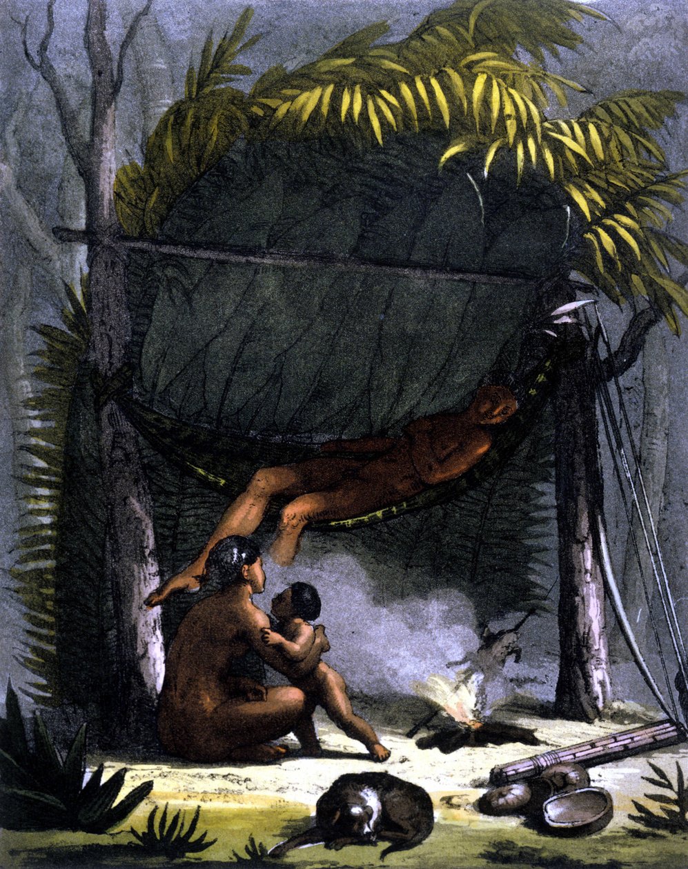 Cabane des Puris au Brasil - in 