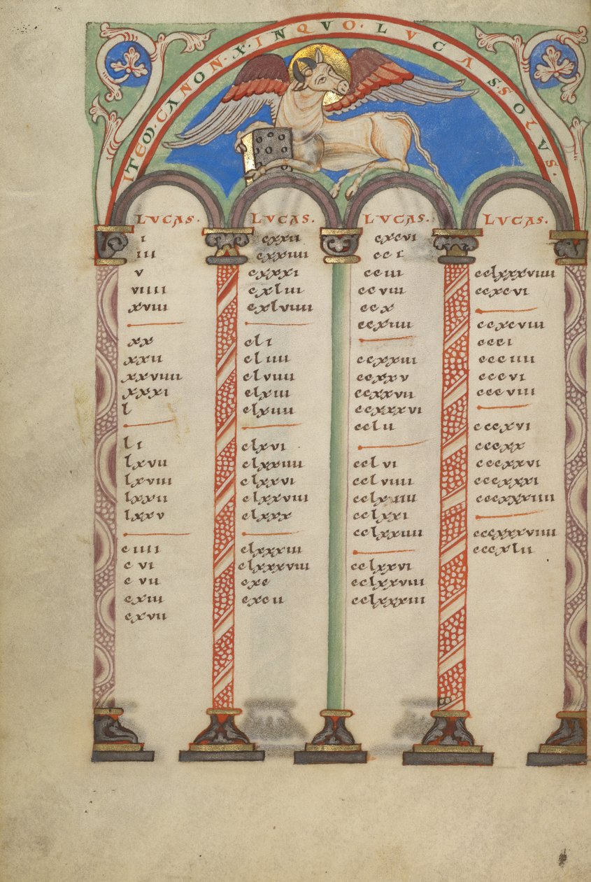 Canon Table Page by Unknown artist
