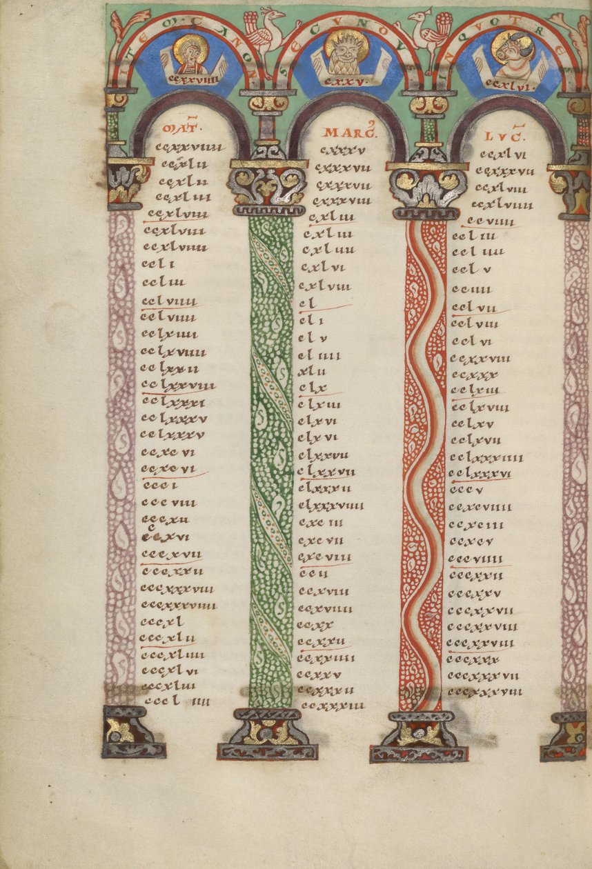 Canon Table Page by Unknown artist