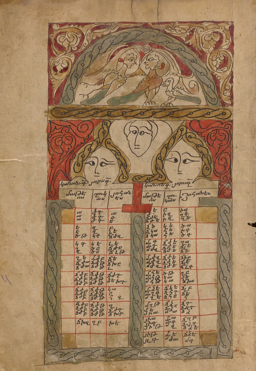 Canon Table Page by Unknown artist