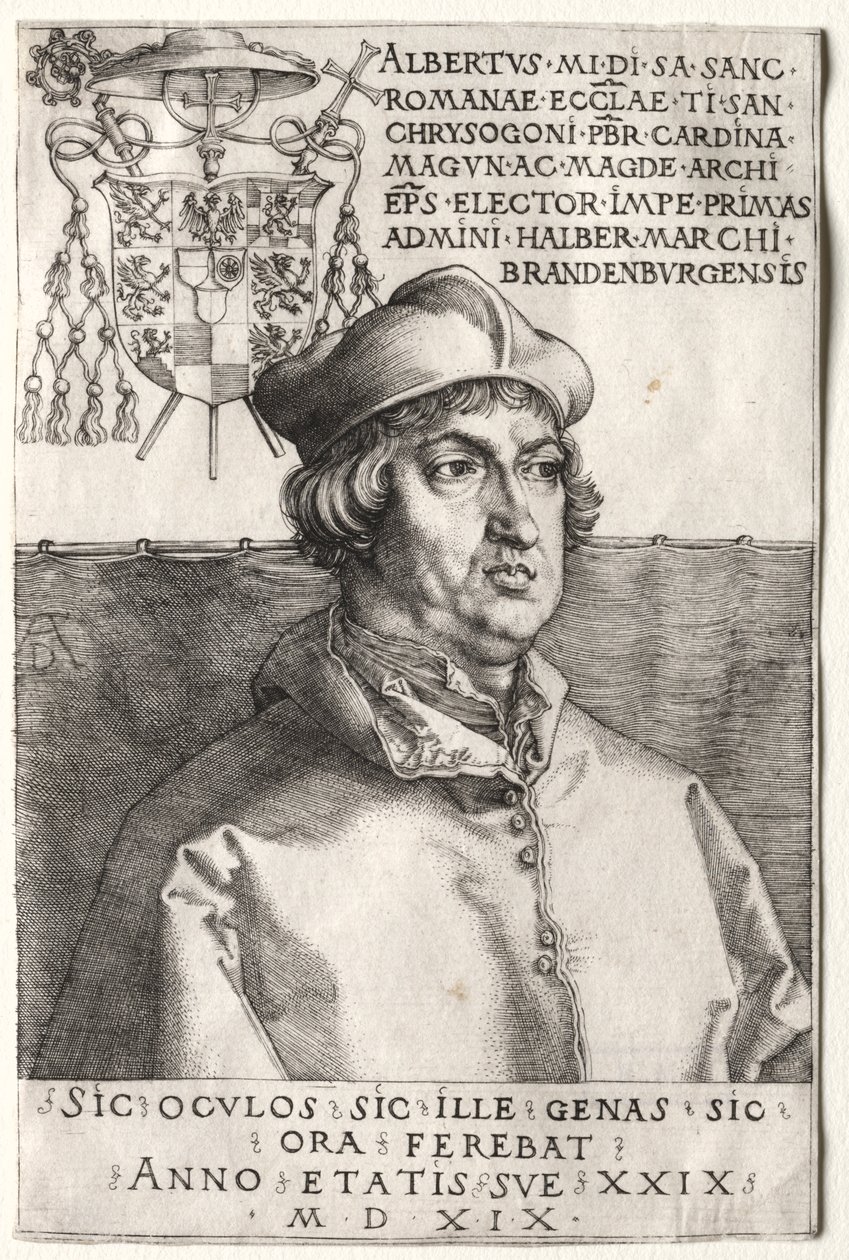 Cardinal Albrecht of Brandenburg - The Small Plate by Unknown artist