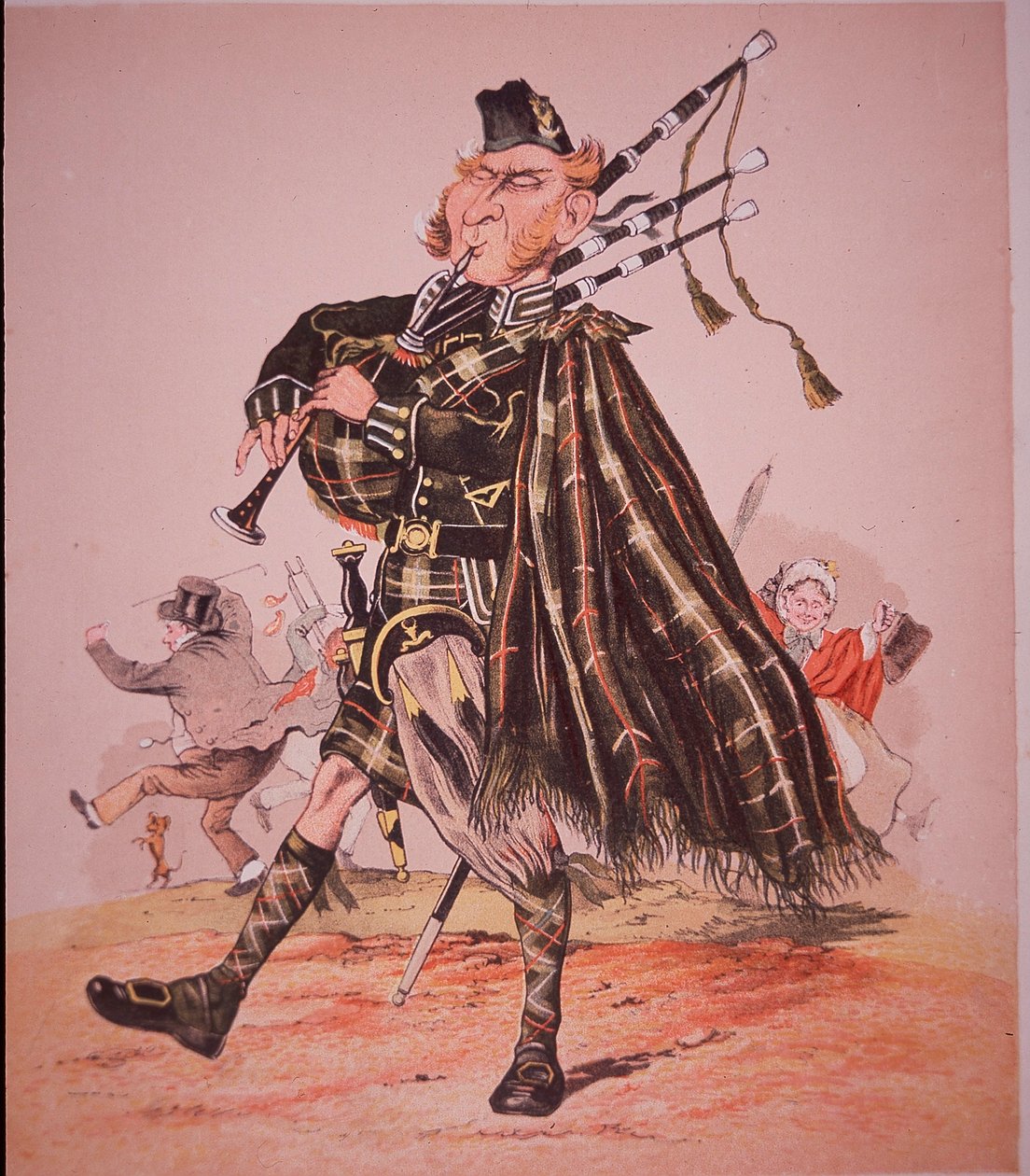 Caricature of Highland Piper by Unknown artist