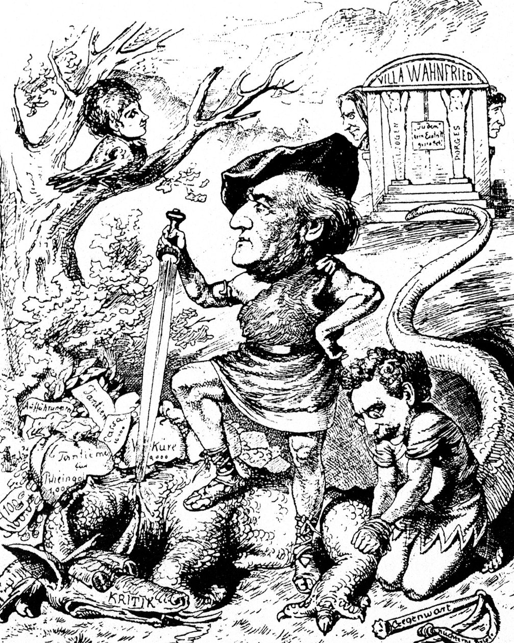 Caricature of Richard Wagner by Unknown artist