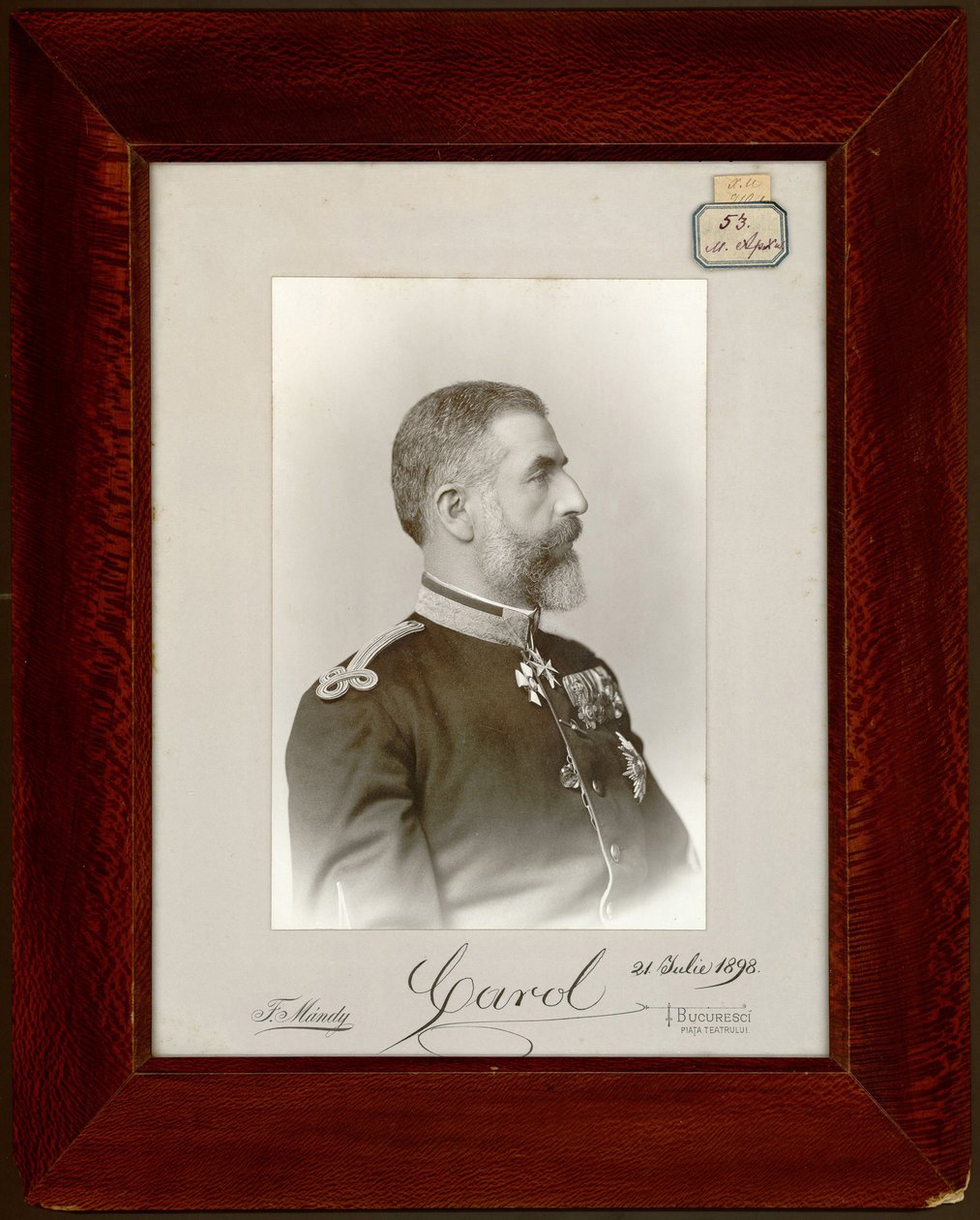 Portrait of the King Carol I of Romania (1839-1914) by Unknown artist