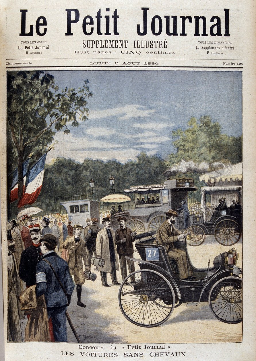 Cars Without Horses, First Car Panhard Levassor - Cover. 