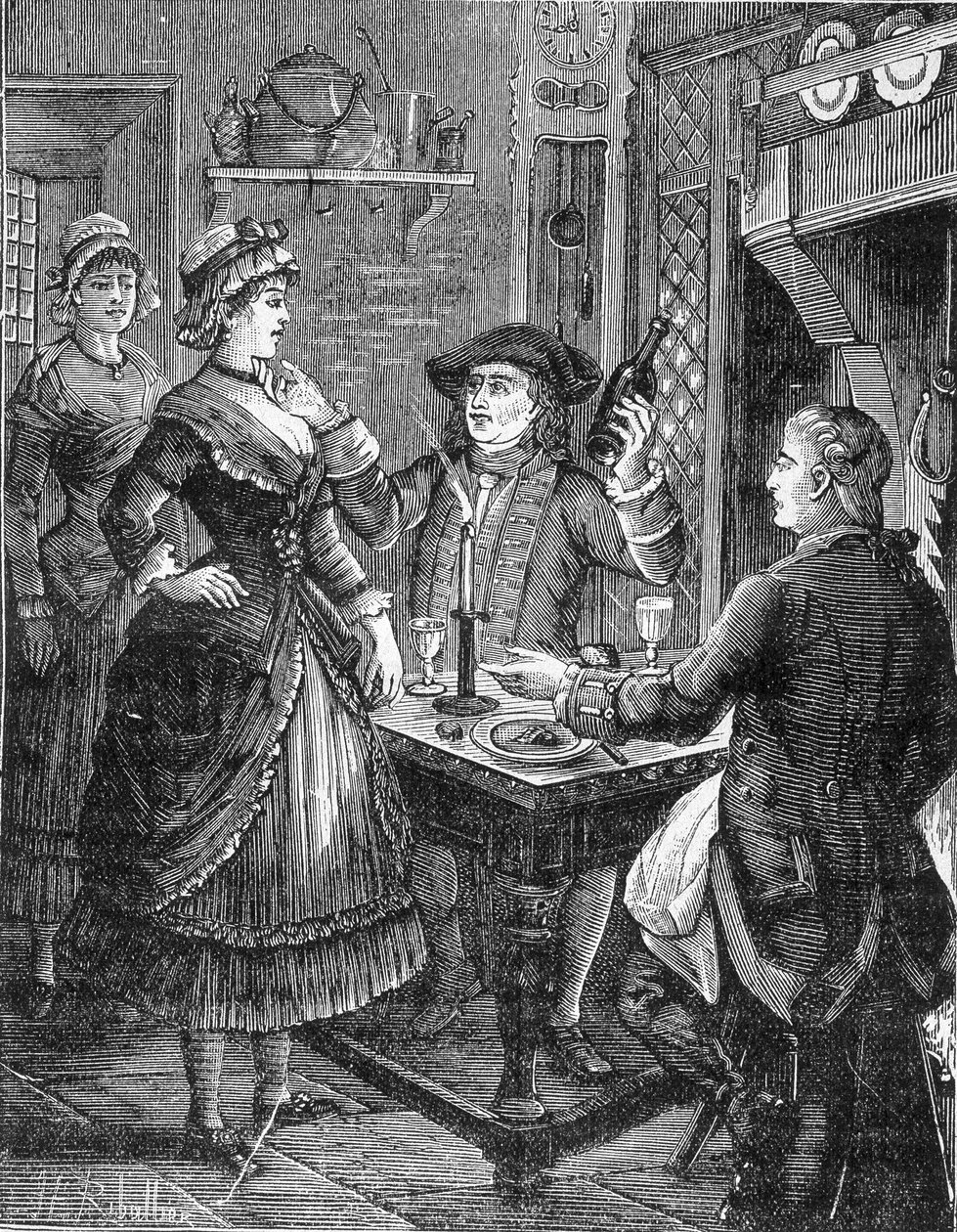 Cartridge, King of Bandits. Jeanneton and Venus. Engraving by Jules de Grandpré. Popular Novel from the End of the 19th Century by Unknown artist