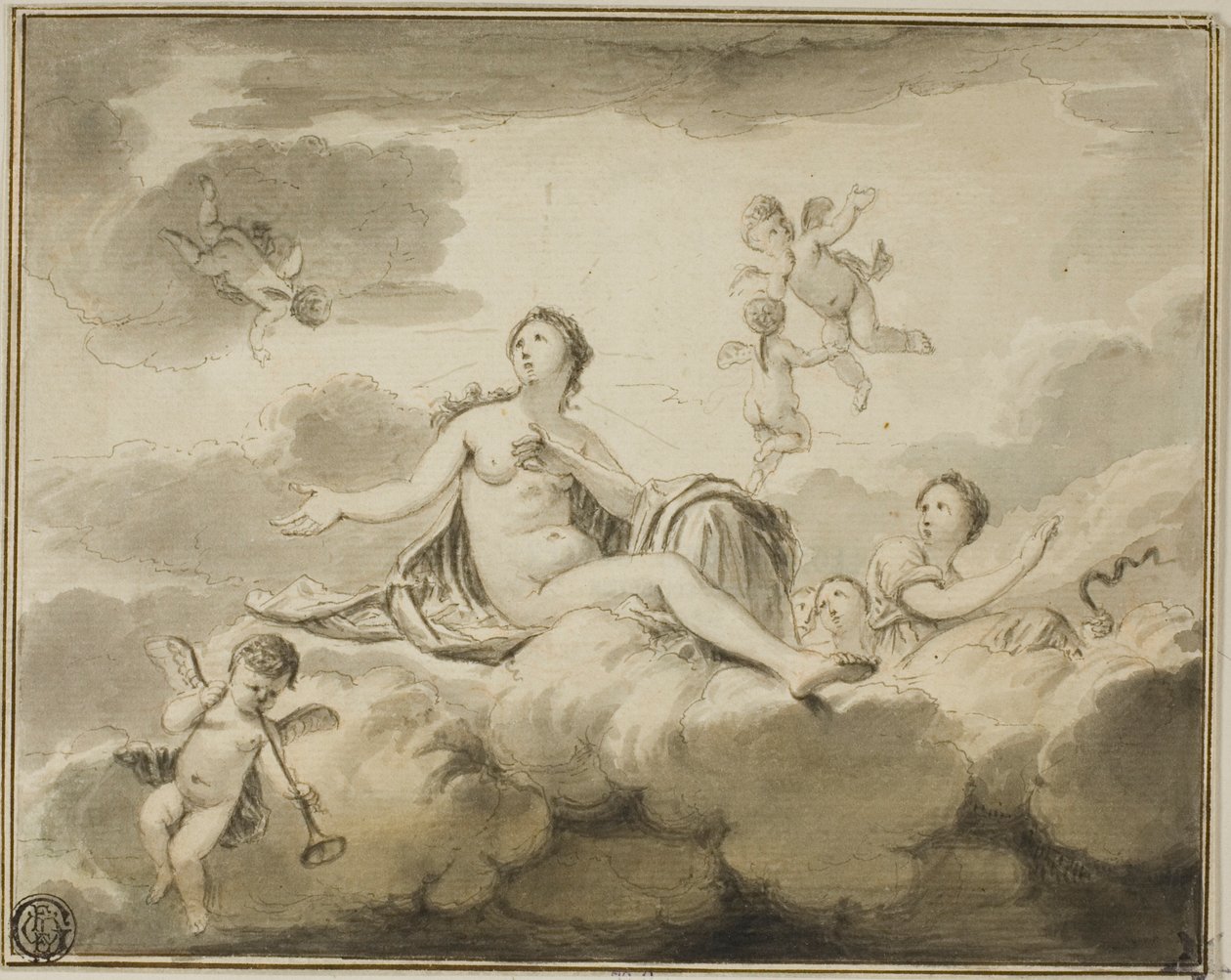 Ceiling Design: Truth Triumphant, with Prudence and Others by Unknown artist
