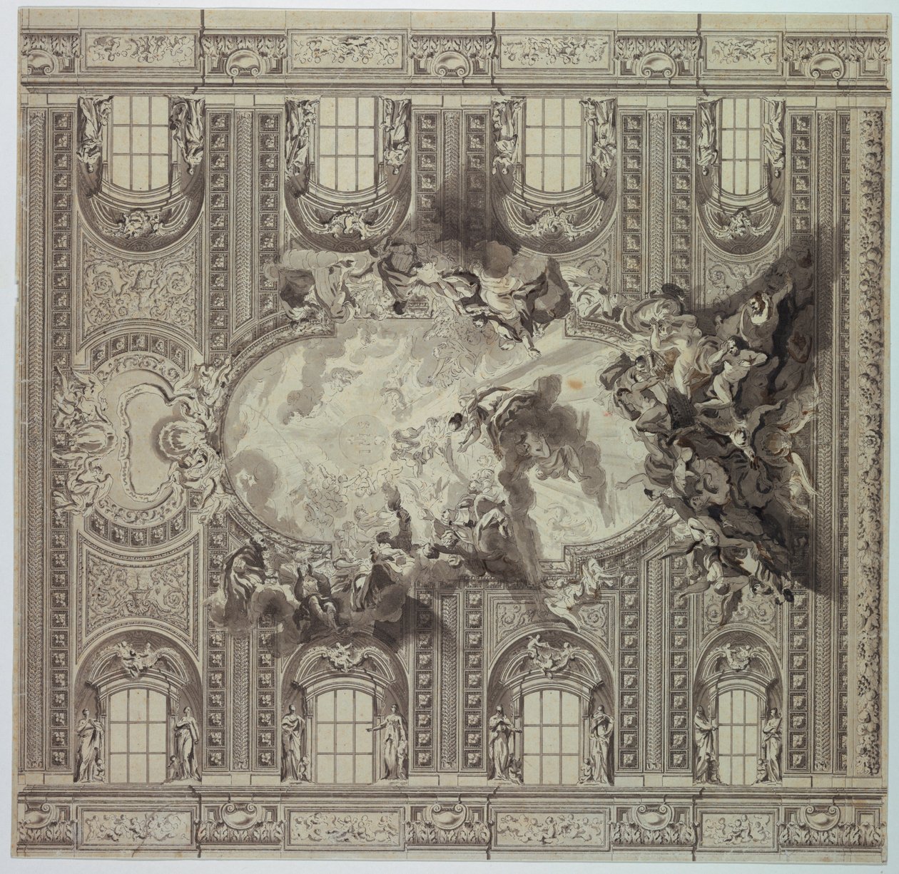 Ceiling of the Church of the Gesù, Rome, Italy by Unknown artist