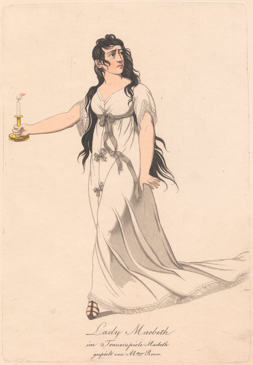 Characters from a German Production of Macbeth (one of six etchings) by Unknown artist