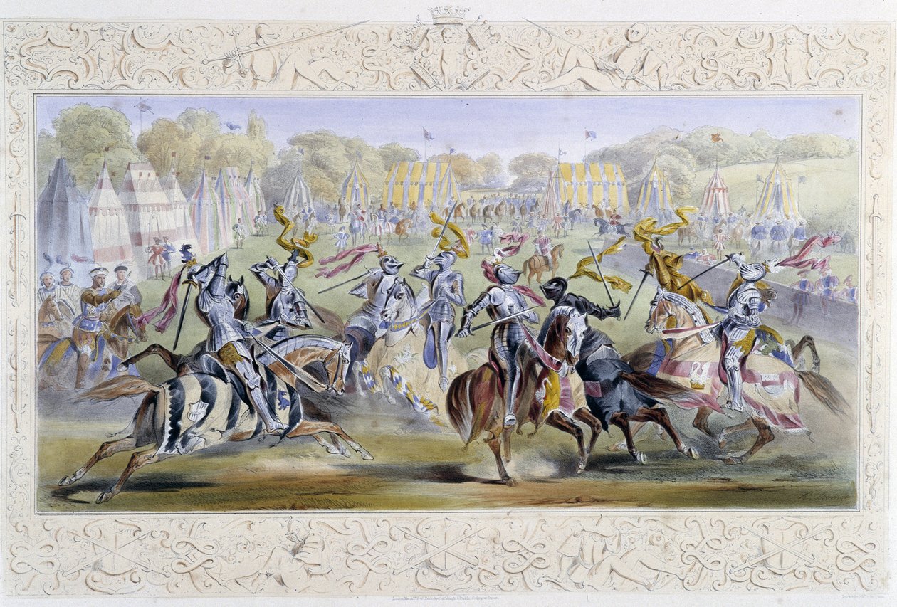 Chevaleresque Tournament - in "Knight of England" by J. Whatman, ed. T. M