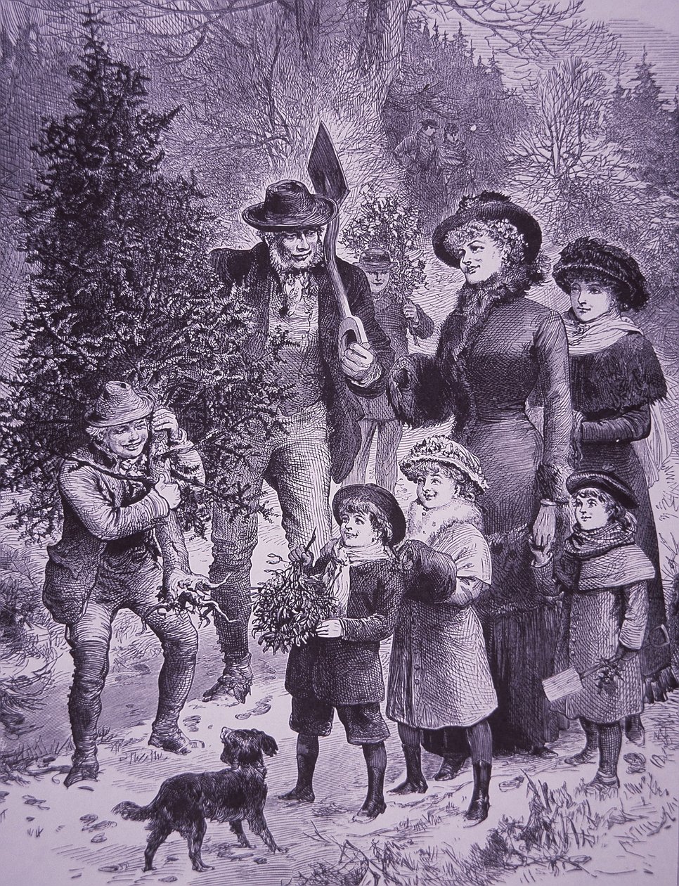 Christmas Tree Seller by Unknown artist