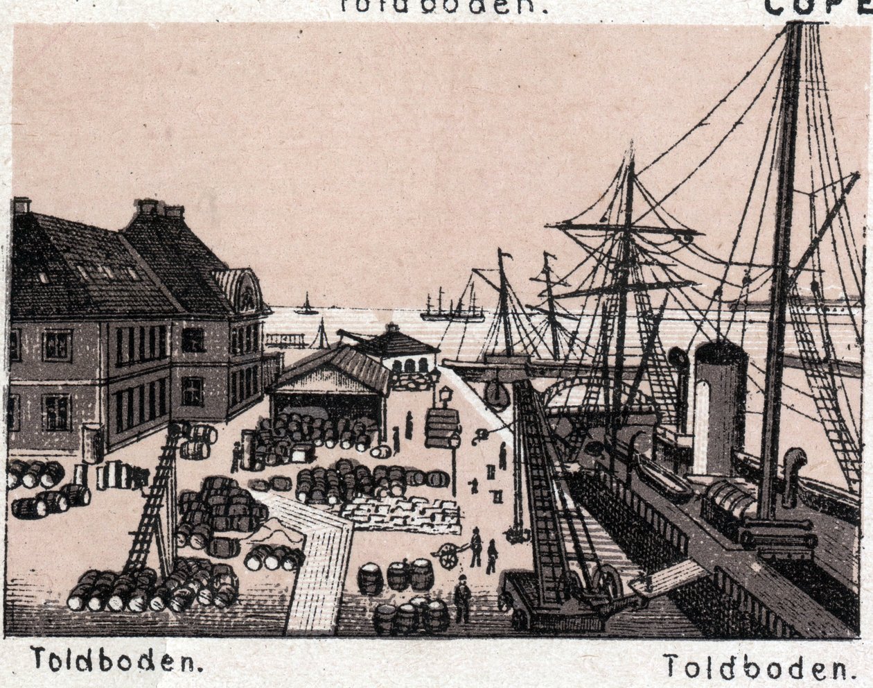 Copenhagen, Denmark: view of Toldboden in 