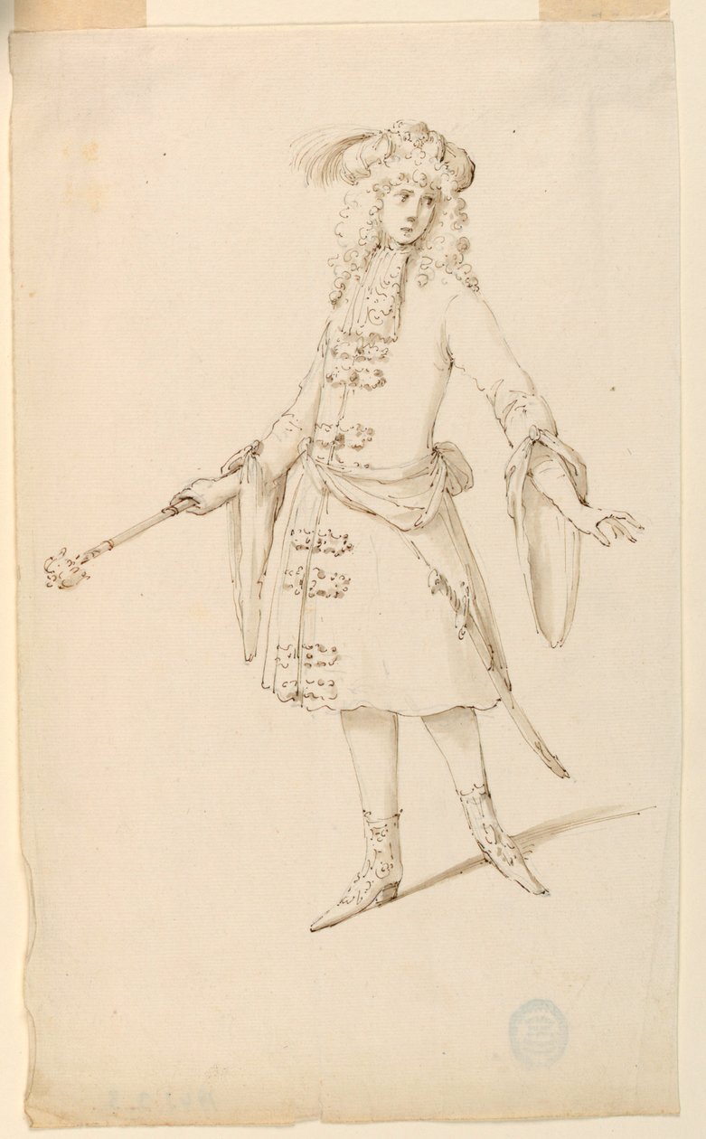 Costume Design: A Nobleman, King, or Prince for a Ballet by Unknown artist
