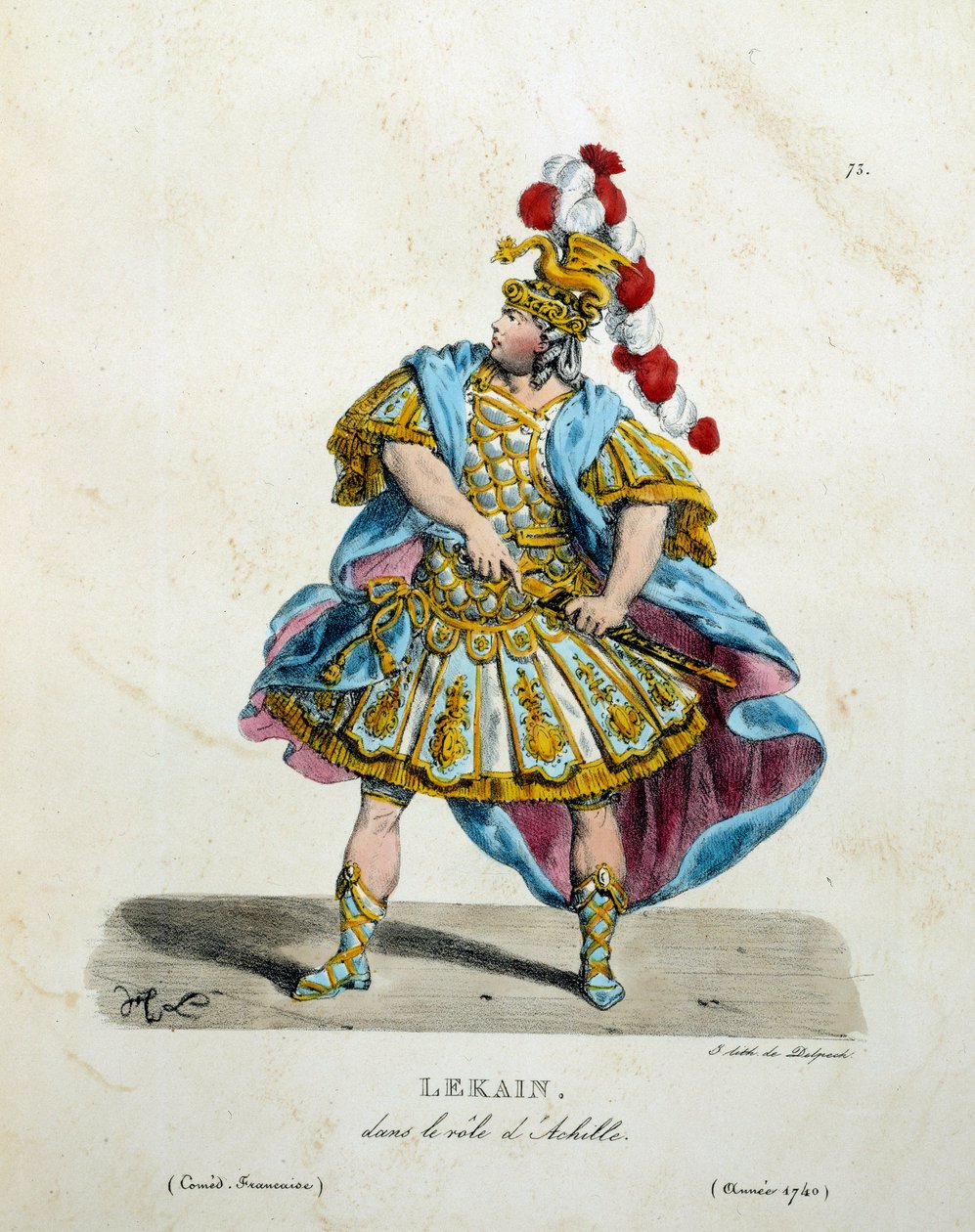 Costume by Lekain in the Role of Achilles by Unknown artist