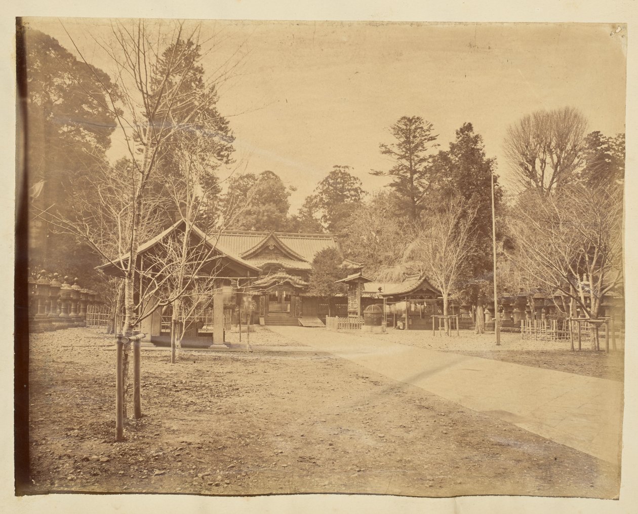 Courtyard in an Unidentified Japanese Temple by Unknown artist