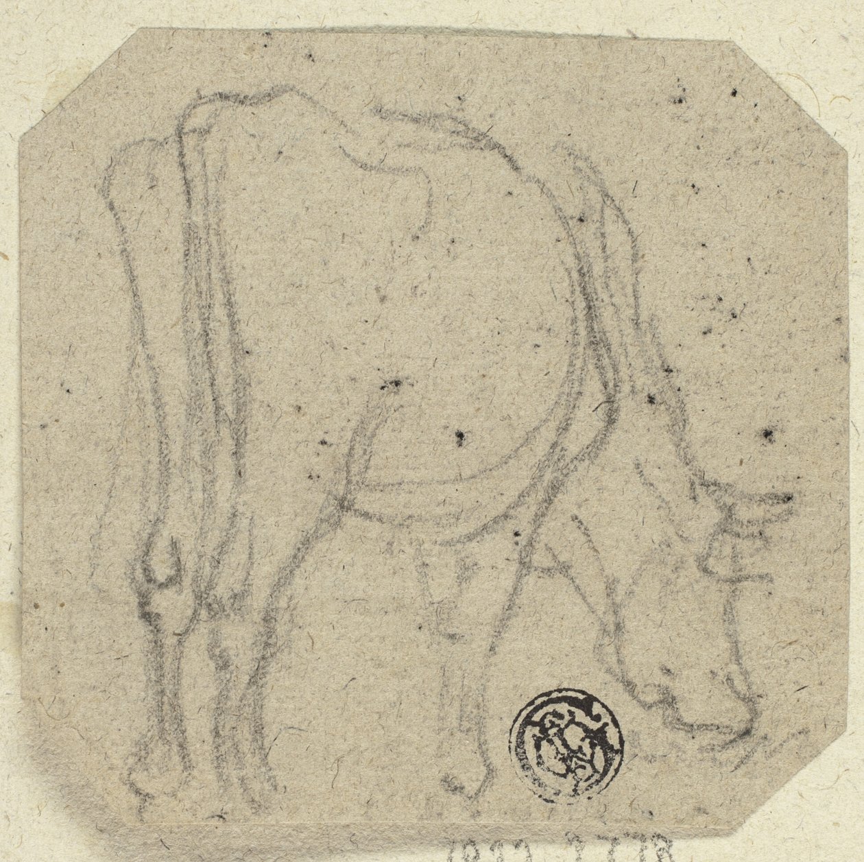 Cow Grazing by Unknown artist