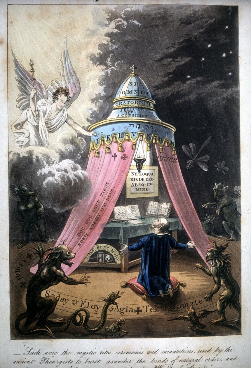 Magical ceremony. Book of 1825. Bibl. Morando, Milan by Unknown artist
