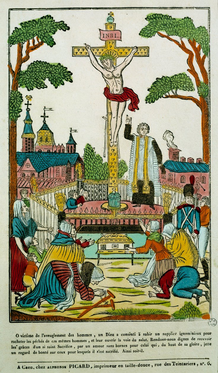 Crucifixion (engraving) by Unknown artist