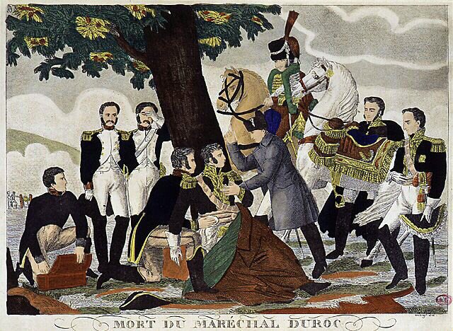 Death of Marshal Duroc, Duke of Friuli, in 1813 assisted by Napoleon I and Murat by Unknown artist
