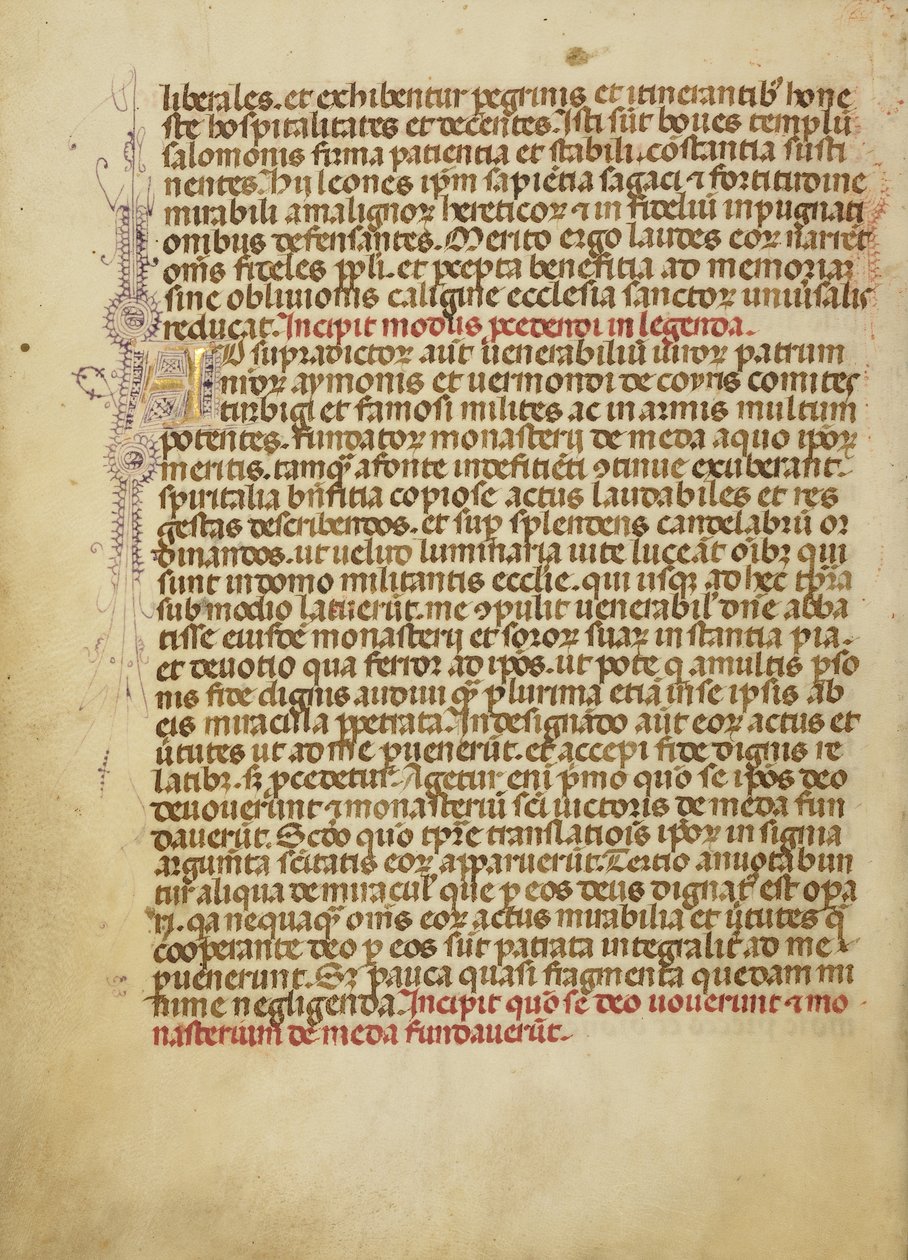 Decorated Initial A by Unknown artist