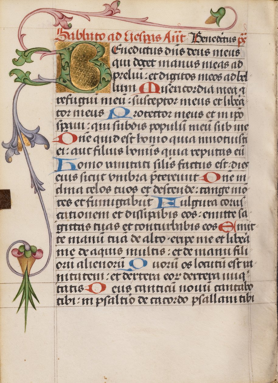 Decorated Initial B by Unknown artist