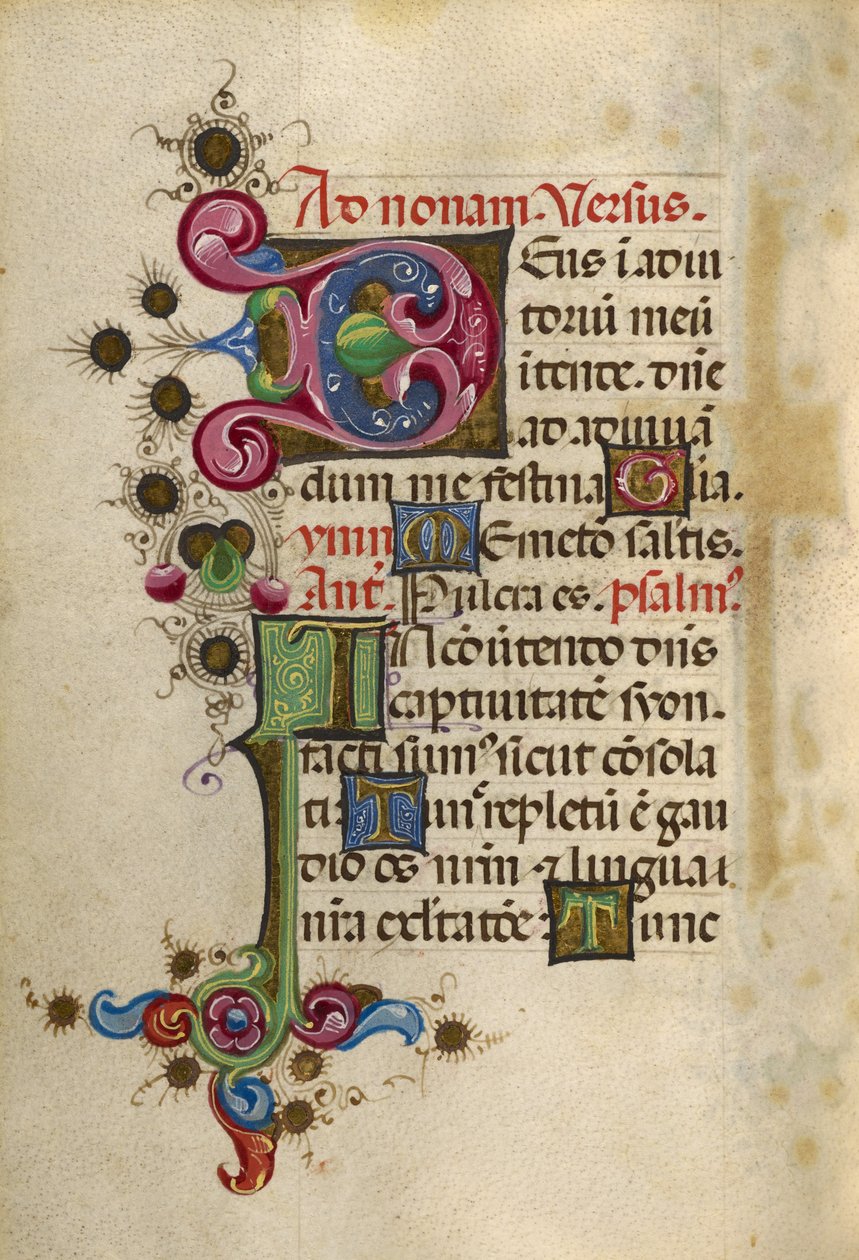 Decorated Initial D; Decorated Initial I by Unknown artist