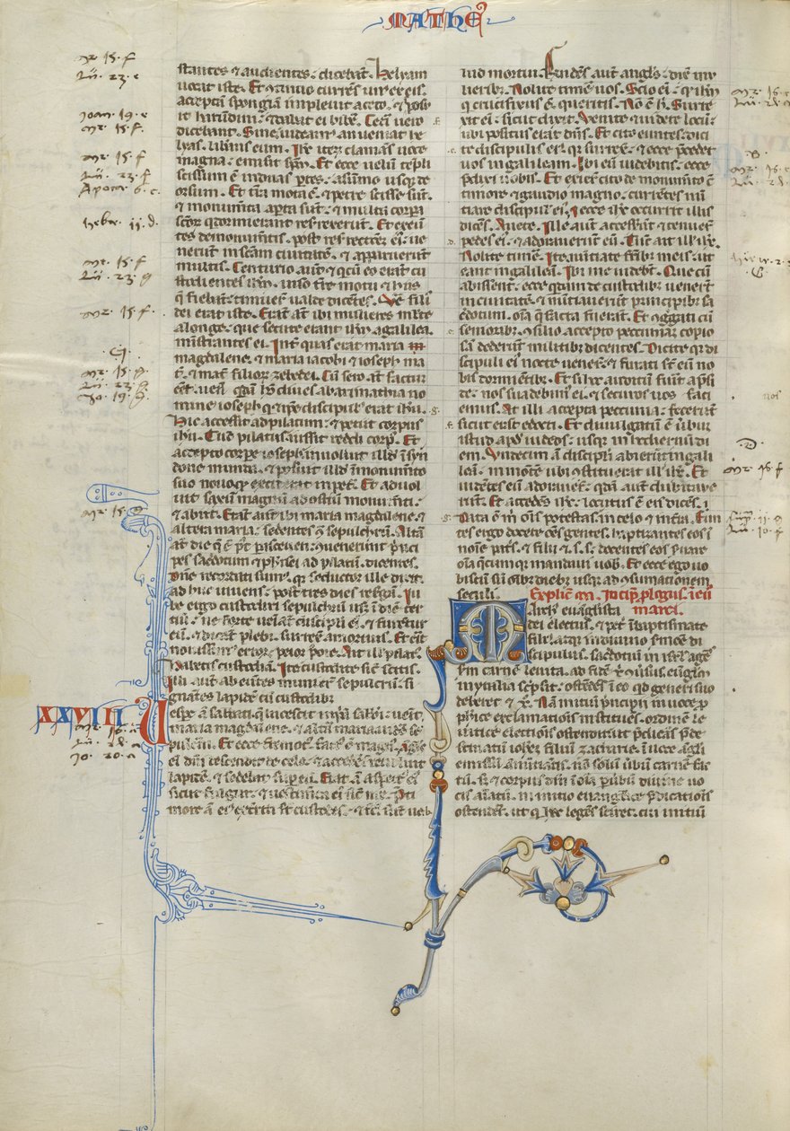 Decorated Initial M by Unknown artist