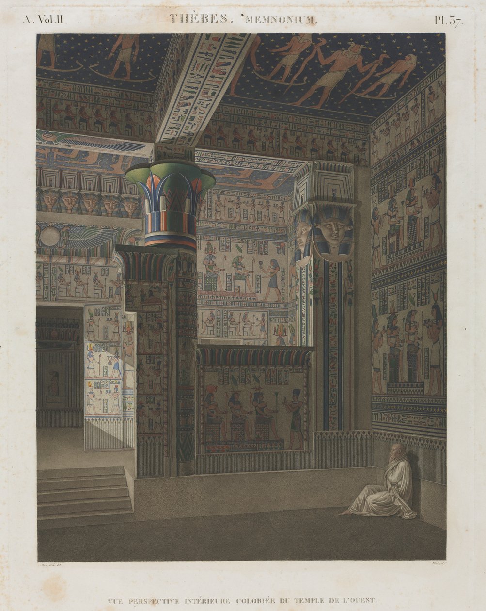 Description of Egypt: Thebes. Memnonium, Vol. II, Pl. 37 by Unknown artist