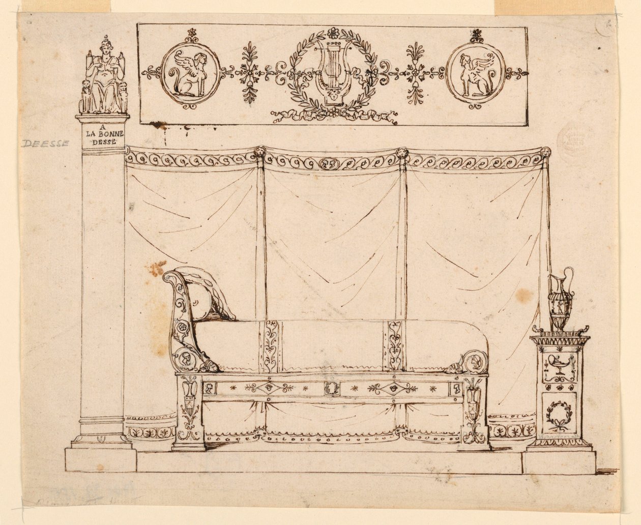 Design for Bedroom Furniture by Unknown artist