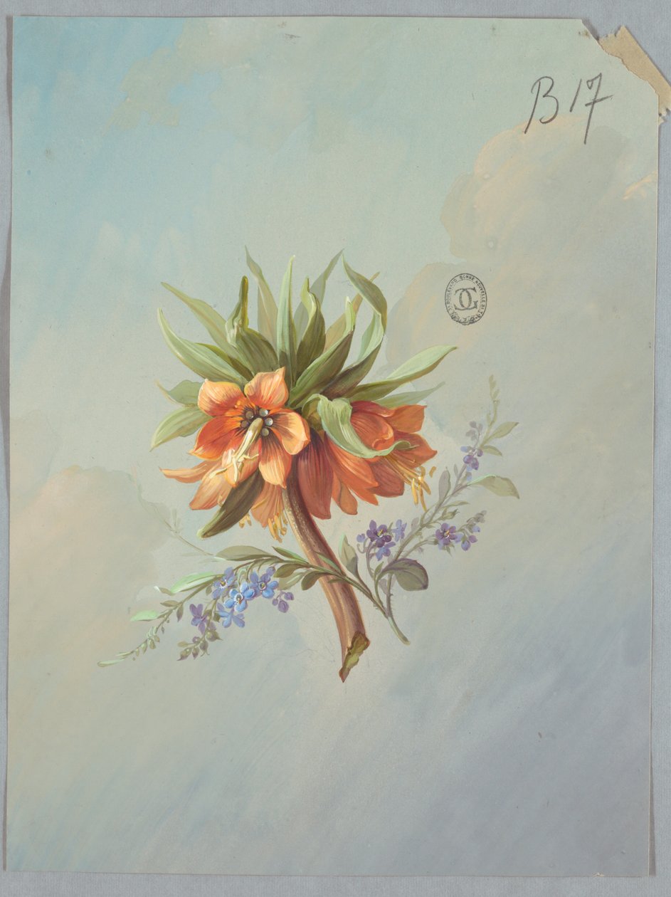 Design for Wallpaper and Textiles: Flowers by Unknown artist