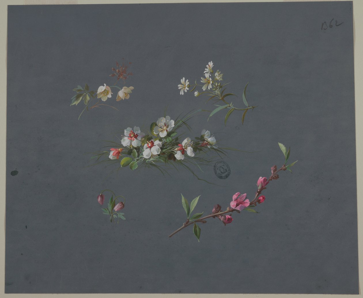 Design for Wallpaper and Textiles: Flowers by Unknown artist