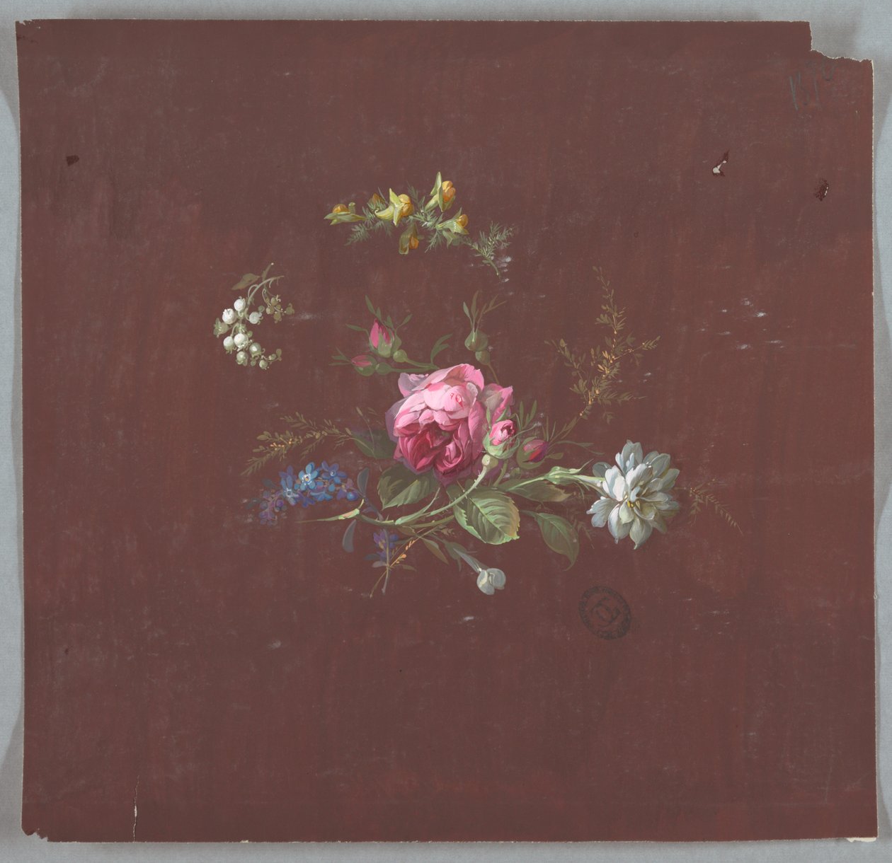 Design for Wallpaper and Textiles: Flowers by Unknown artist