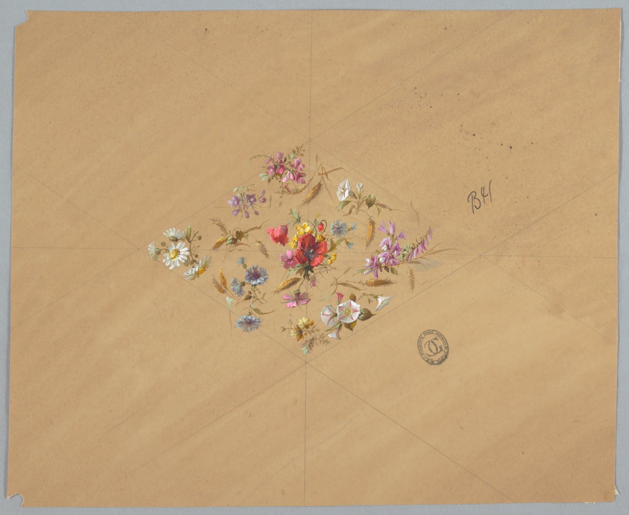 Design for Wallpaper and Textiles: Flowers by Unknown artist