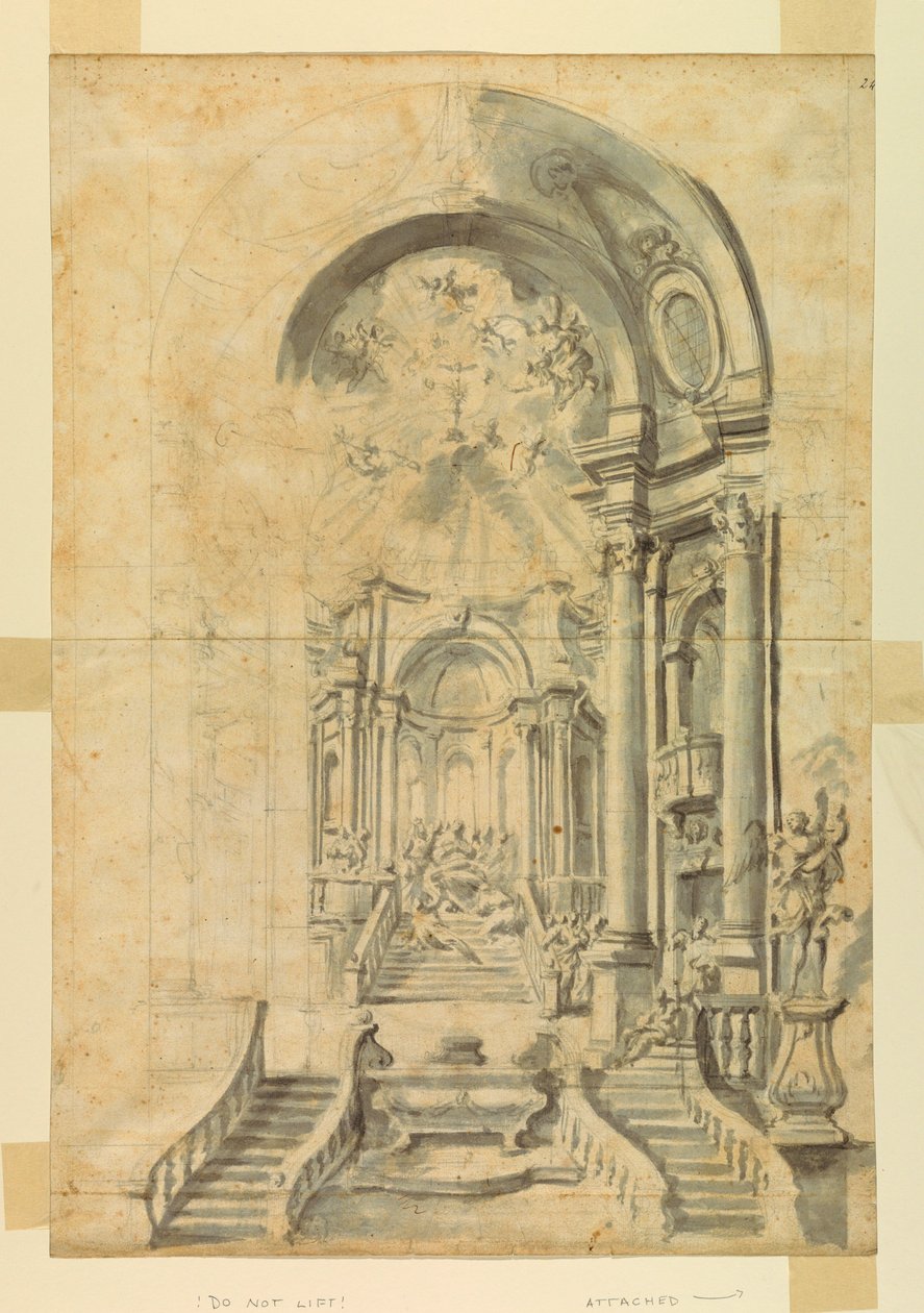 Design for a Church Festival Setting by Unknown artist