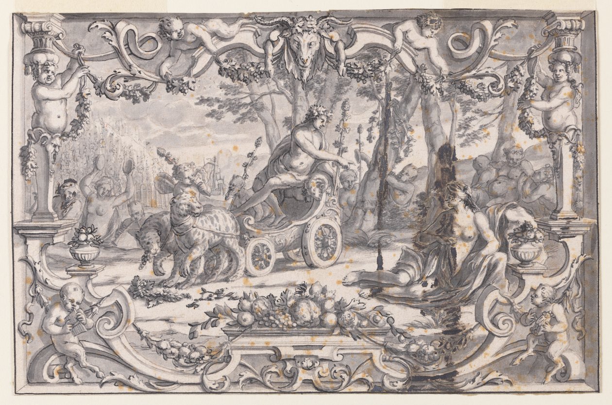 Design for a Tapestry: Bacchus and Ariadne by Unknown artist