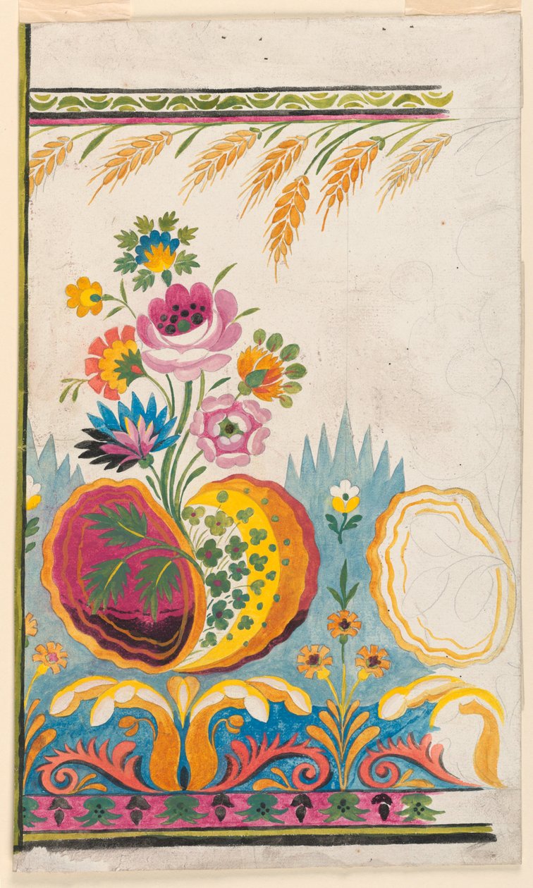 Design for a Woven Border by Unknown artist