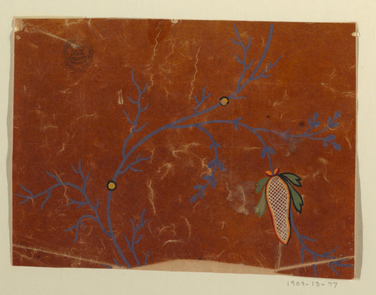 Design for a Woven Fabric, Fragment by Unknown artist