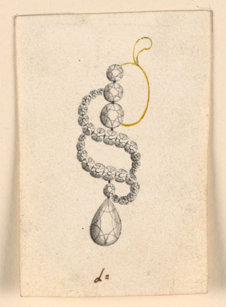 Design for an Earring by Unknown artist