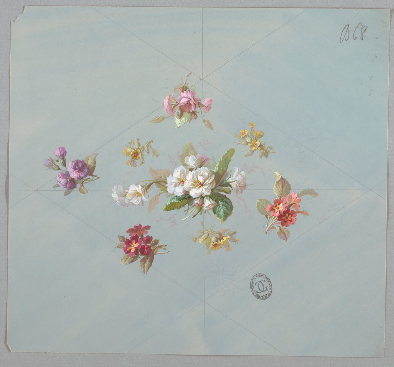 Designs for Wallpaper and Textiles: Flowers by Unknown artist